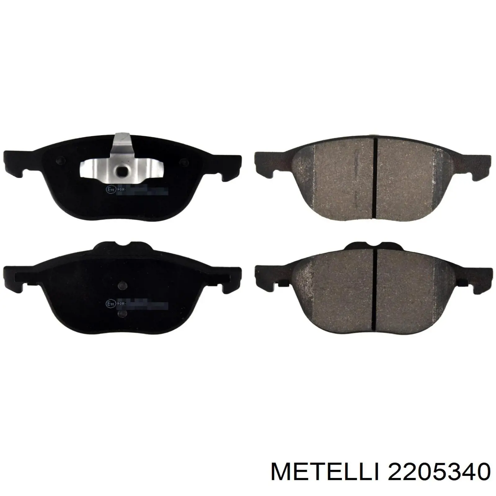 Купити 2205340 Metelli Колодки гальмівні передні, дискові