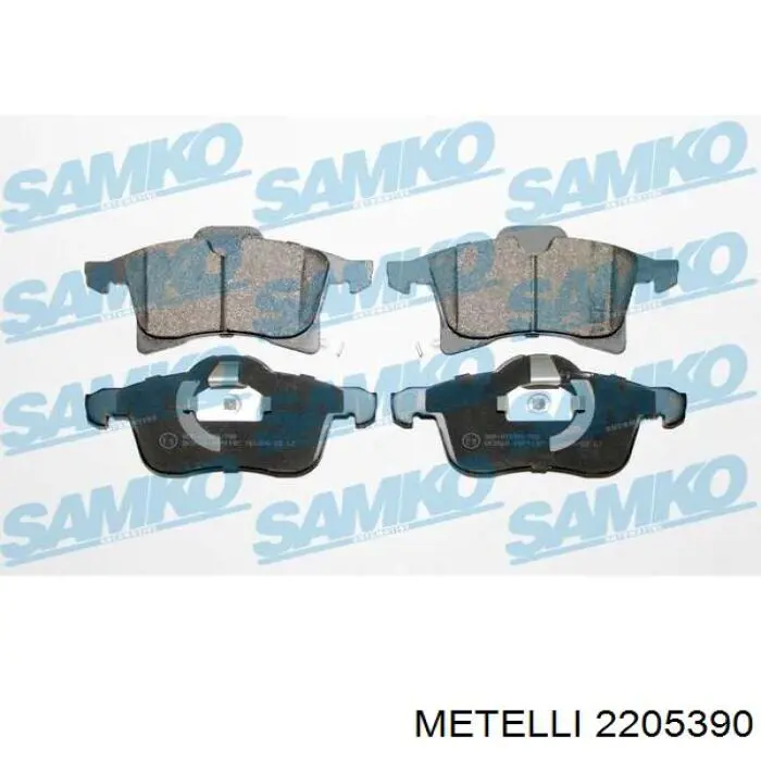Гальмівні колодки Metelli 2205390 ціна, від 22.33 USD