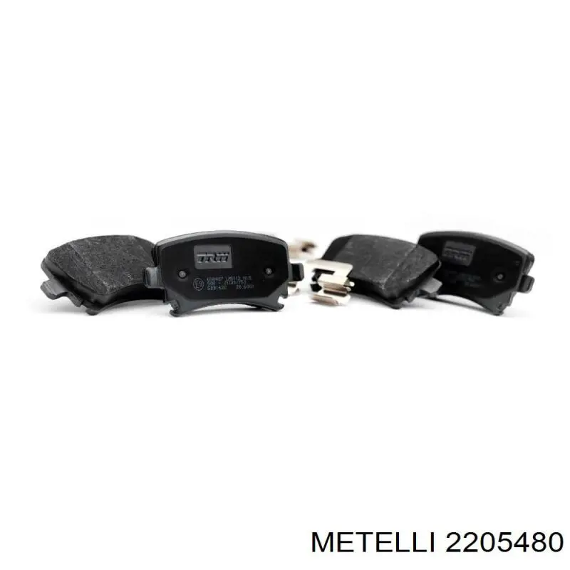 Купити 2205480 Metelli Колодки гальмівні передні, дискові