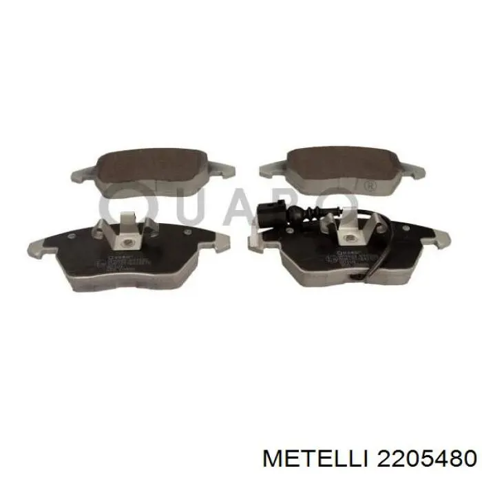 Купити 2205480 Metelli Колодки гальмівні передні, дискові