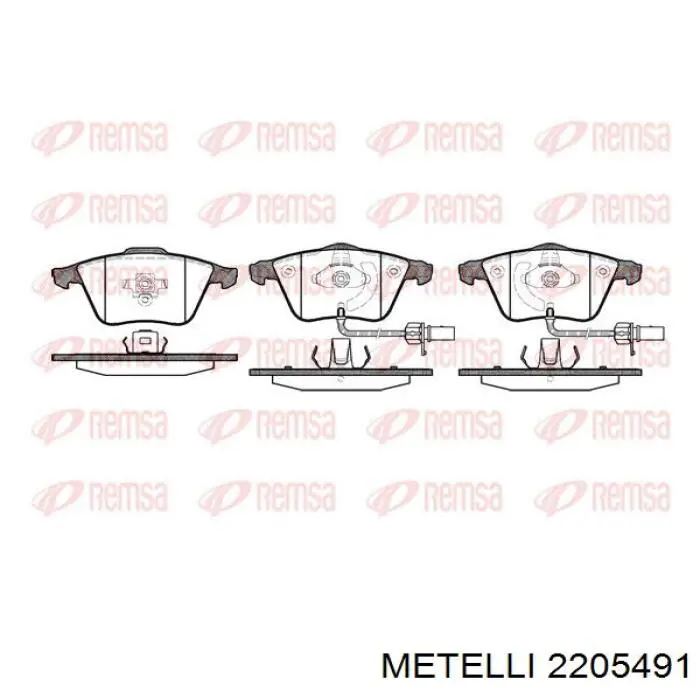 Тормозні колодки Metelli 2205491