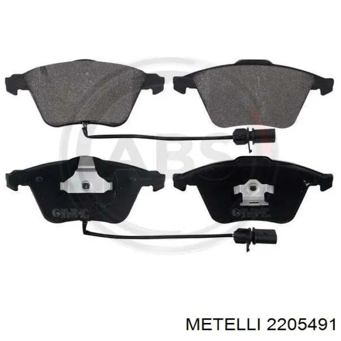 Гальмівні колодки Metelli 2205491 ціна, від 40.19 USD