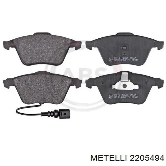 Купити 2205494 Metelli Колодки гальмівні передні, дискові