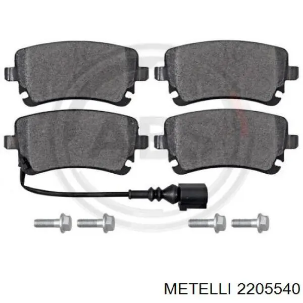 Купити 2205540 Metelli Задні колодки