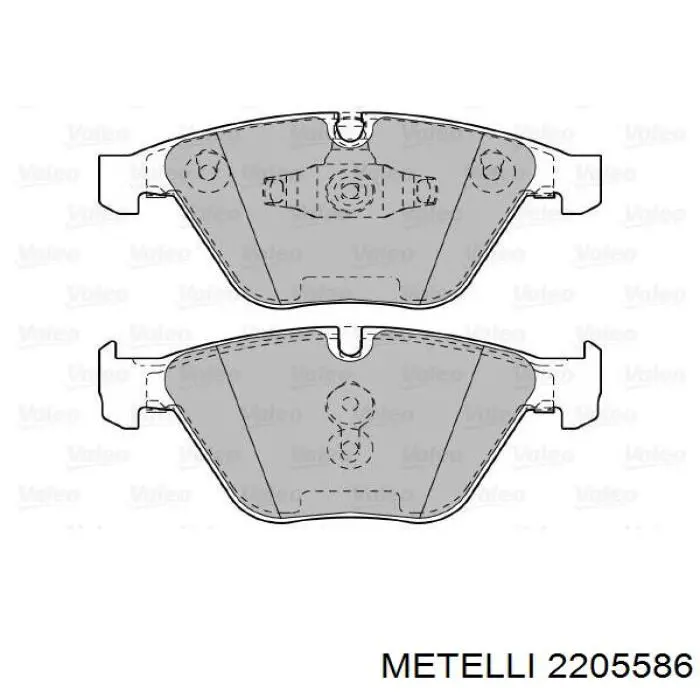 2205586 Metelli Передні гальмівні колодки