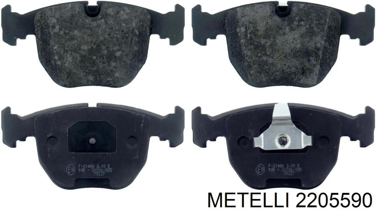 Купити 2205590 Metelli Колодки гальмівні передні, дискові