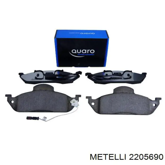 Передні тормозні колодки 2205690 Metelli