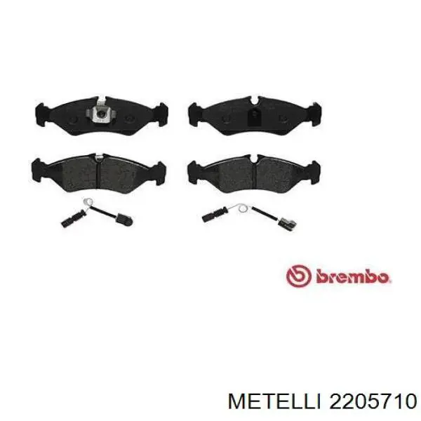 Задні гальмівні колодки 2205710 Metelli