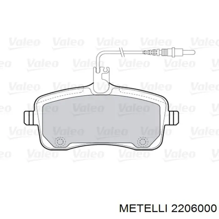 Гальмівні колодки Metelli 2206000 ціна, від 27.00 USD