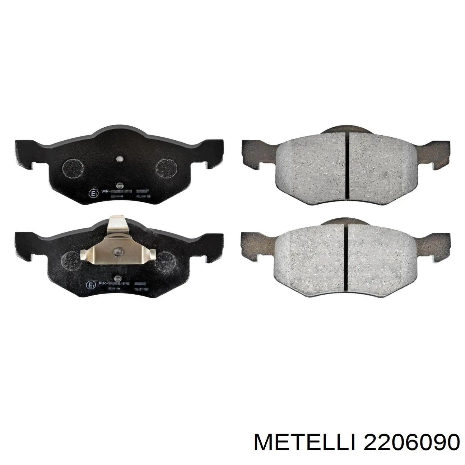 Колодки гальмівні передні, дискові 2206090 Metelli