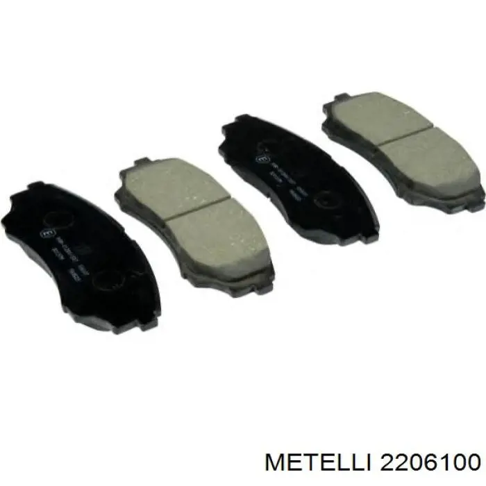 Передні тормозні колодки 2206100 Metelli