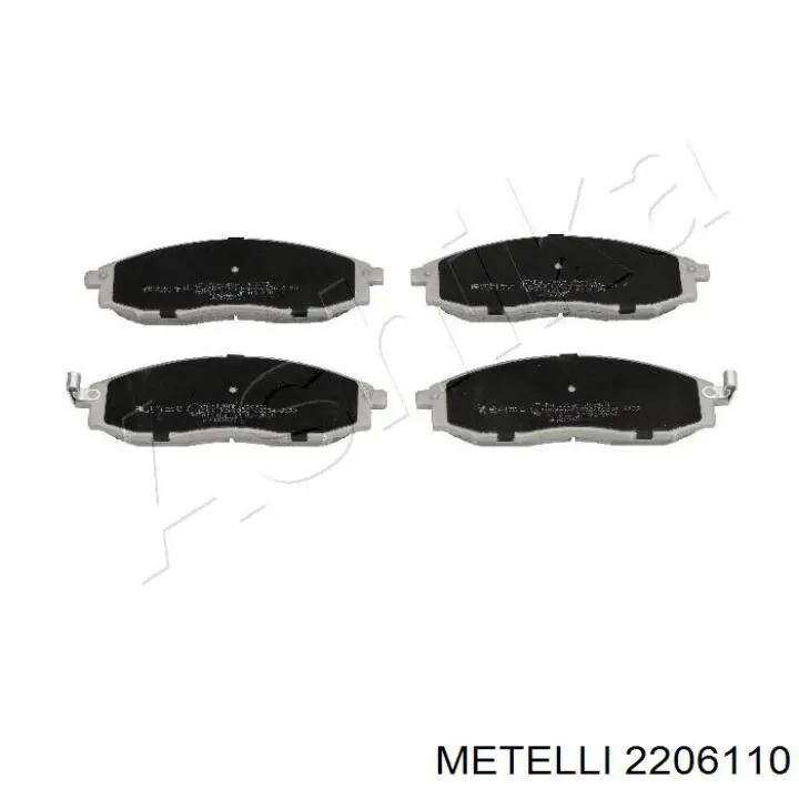 2206110 Metelli Передні гальмівні колодки