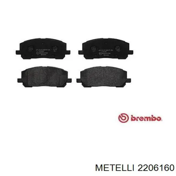 Гальмівні колодки Metelli 2206160 ціна, від 28.35 USD