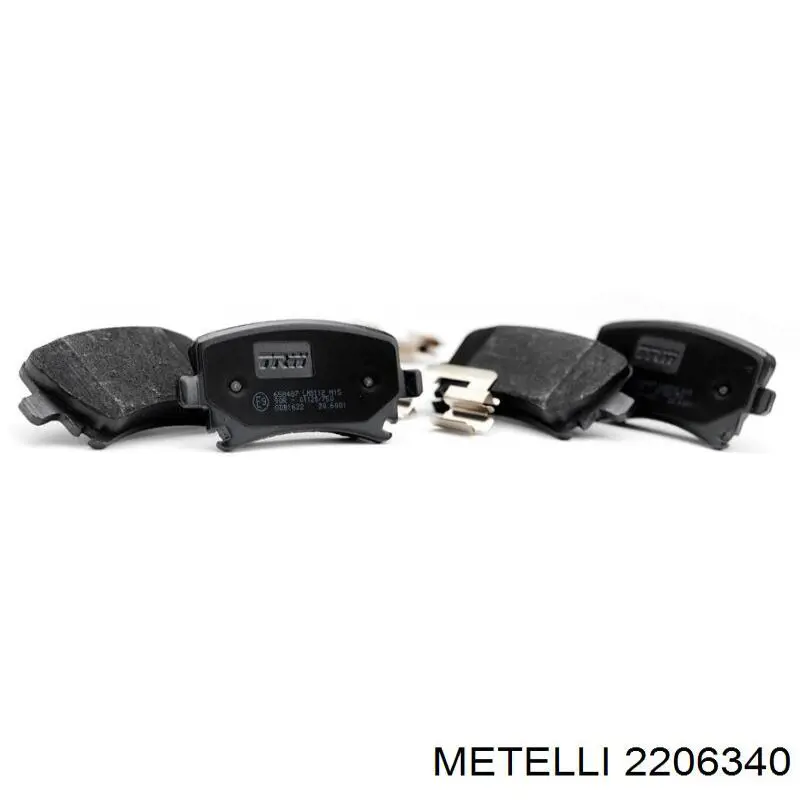 Задні гальмівні колодки 2206340 Metelli