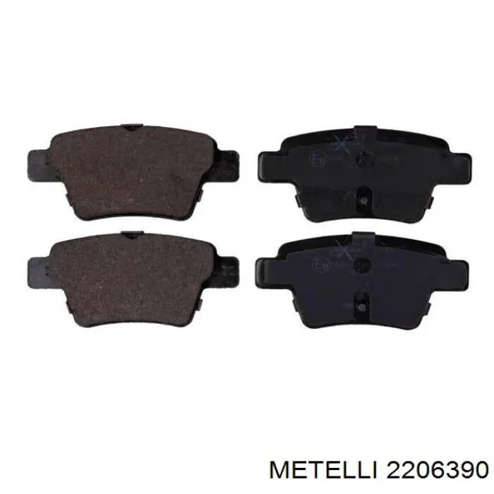 Задні гальмівні колодки Metelli 2206390 ціна, від 13.15 USD