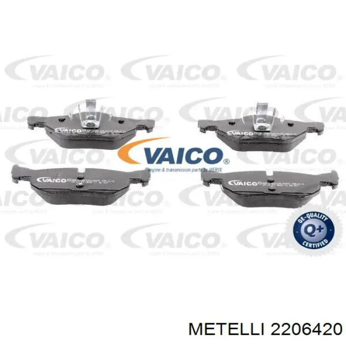 Задні гальмівні колодки 2206420 Metelli