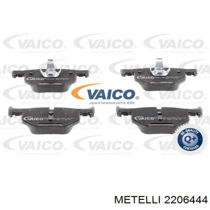 Задні гальмівні колодки Metelli 2206444 ціна, від 23.52 USD