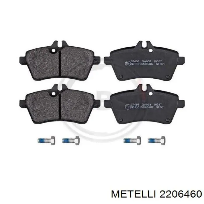 2206460 Metelli Передні гальмівні колодки