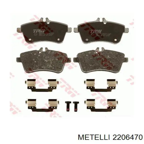 Гальмівні колодки Metelli 2206470 ціна, від 26.65 USD
