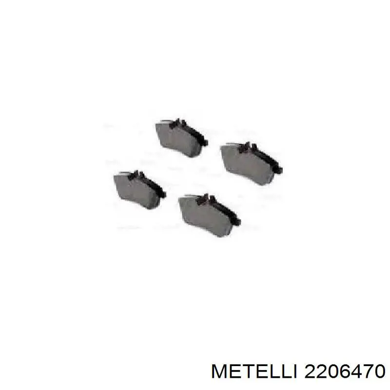 Купити 2206470 Metelli Колодки гальмівні передні, дискові