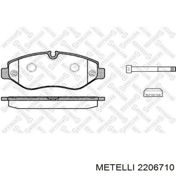 Тормозні колодки Metelli 2206710