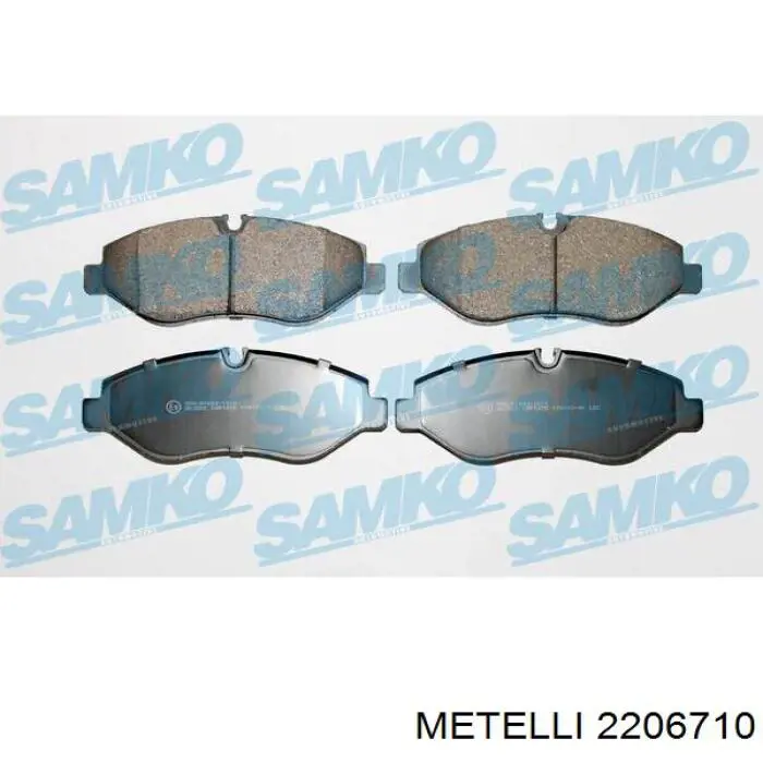 Купити 2206710 Metelli Колодки гальмівні передні, дискові