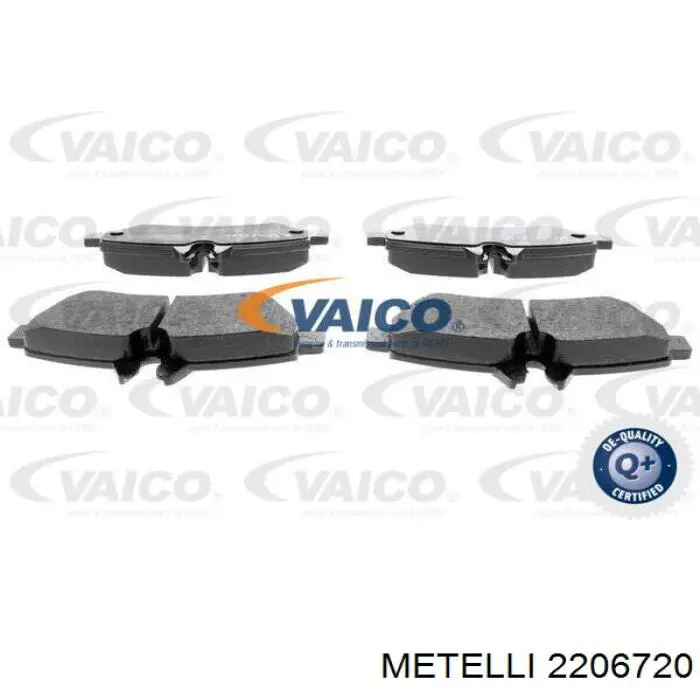 Купити 2206720 Metelli Задні колодки