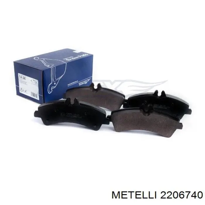 Купити 2206740 Metelli Задні колодки