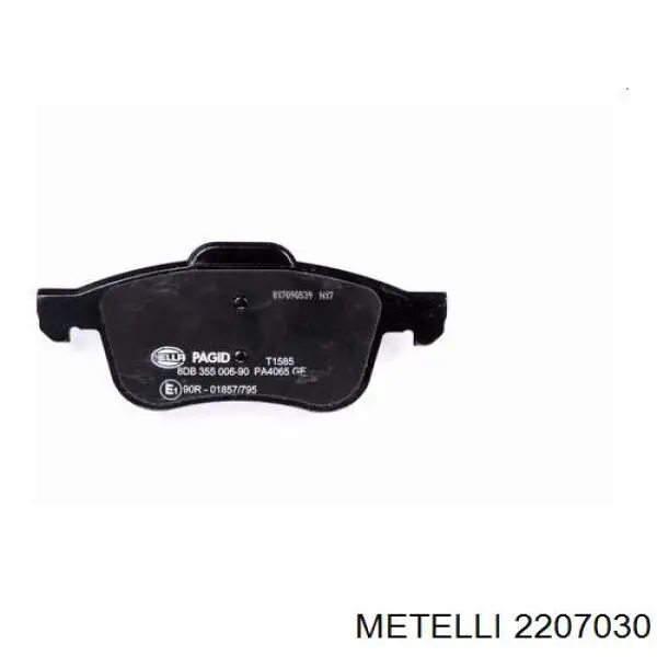 Передні тормозні колодки 2207030 Metelli