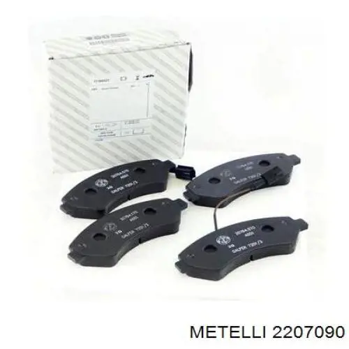 Гальмівні колодки Metelli 2207090 ціна, від 31.86 USD