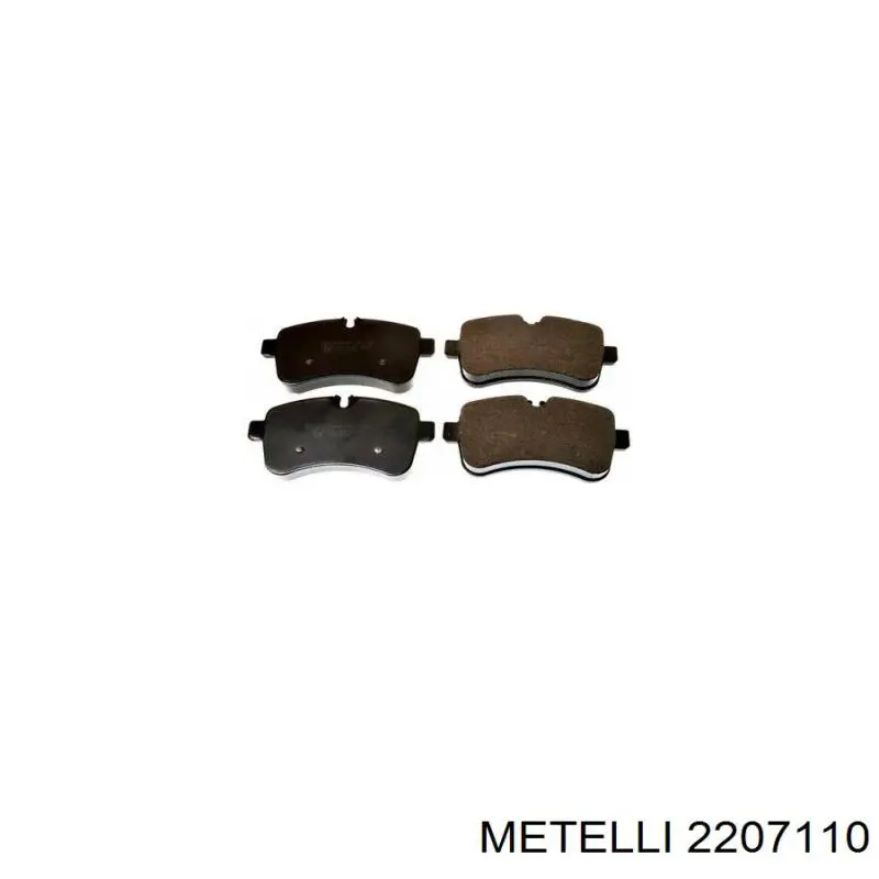 2207110 Metelli Колодки гальмівні задні, дискові