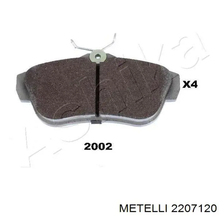 Задні гальмівні колодки Metelli 2207120 ціна, від 16.61 USD