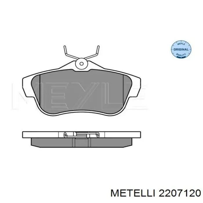 Задні гальмівні колодки Metelli 2207120 ціна, від 16.61 USD