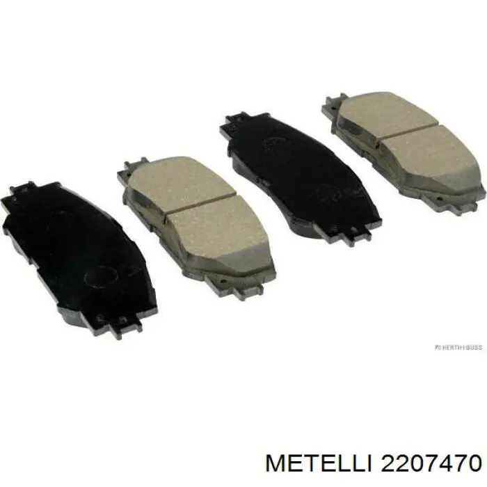 Колодки гальмівні передні, дискові 2207470 Metelli