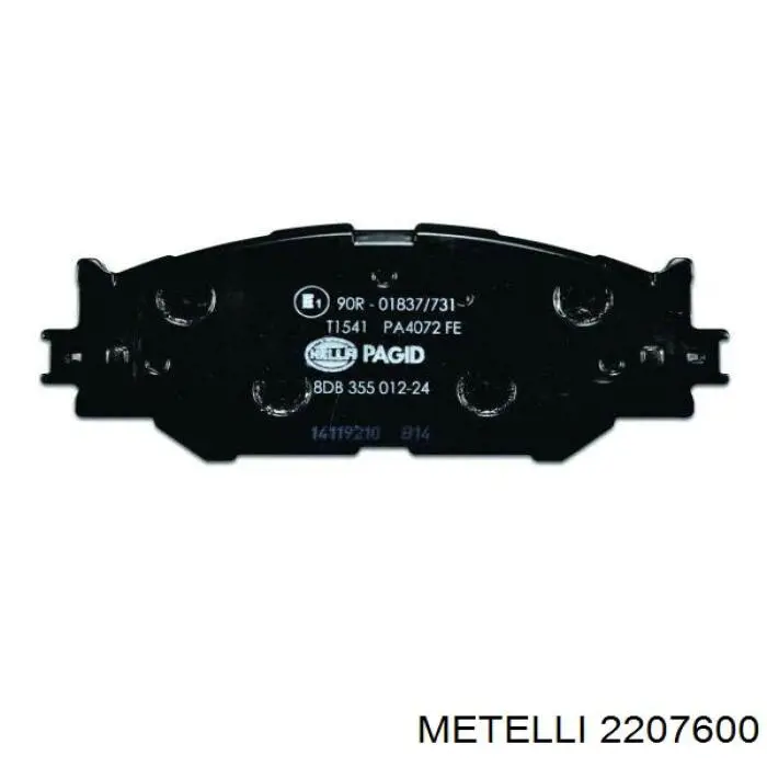 Тормозні колодки Metelli 2207600