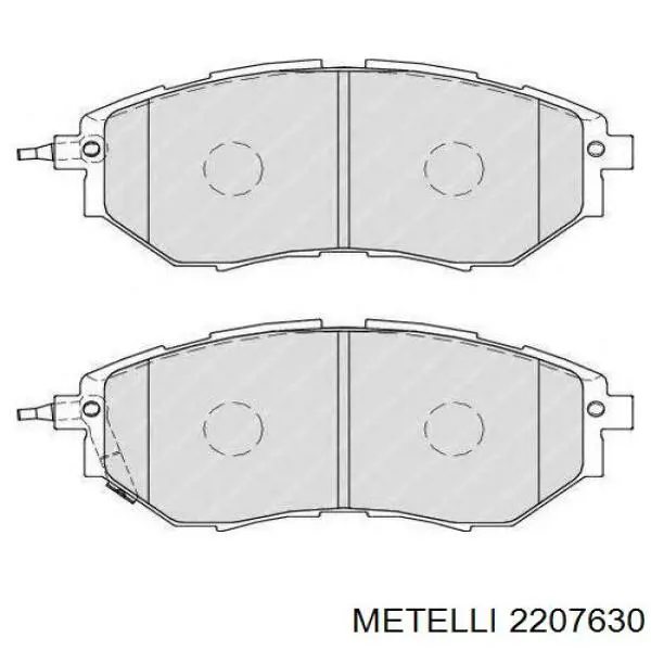 Гальмівні колодки Metelli 2207630 ціна, від 35.94 USD