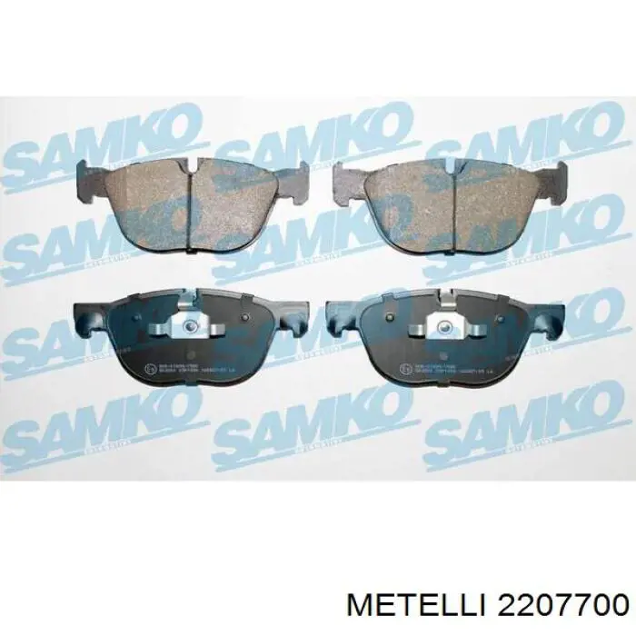 Передні тормозні колодки 2207700 Metelli