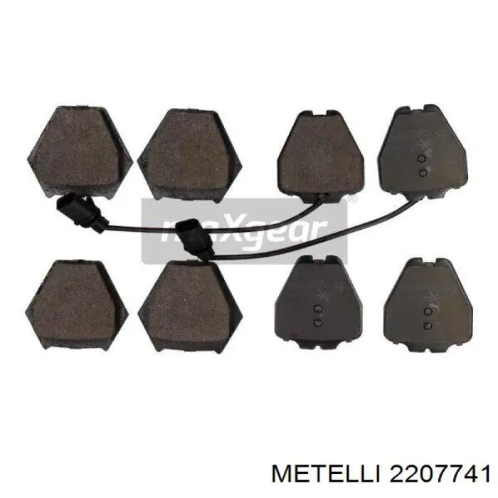 Гальмівні колодки Metelli 2207741 ціна, від 52.87 USD