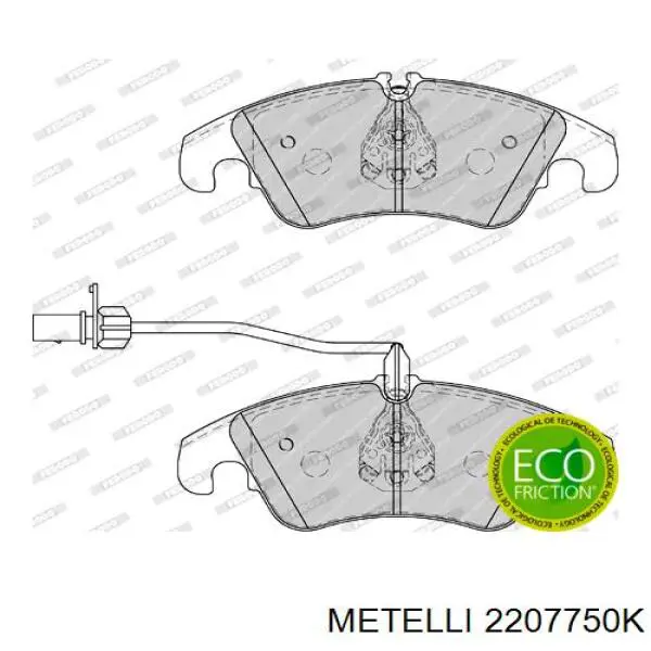 Передні тормозні колодки 2207750K Metelli