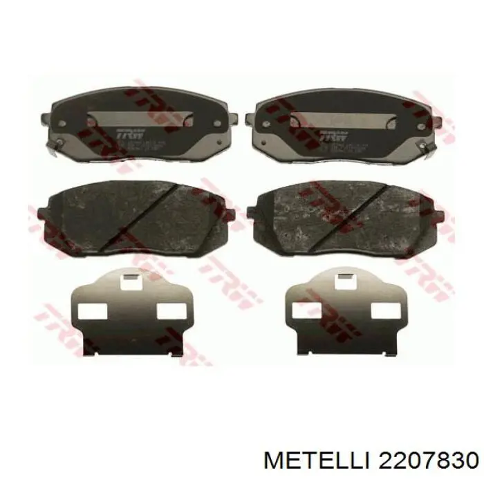 Гальмівні колодки Metelli 2207830 ціна, від 28.39 USD