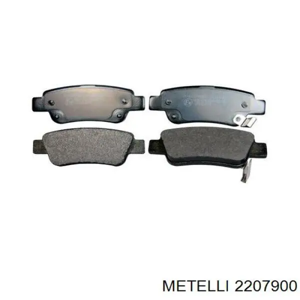 2207900 Metelli Колодки гальмівні задні, дискові