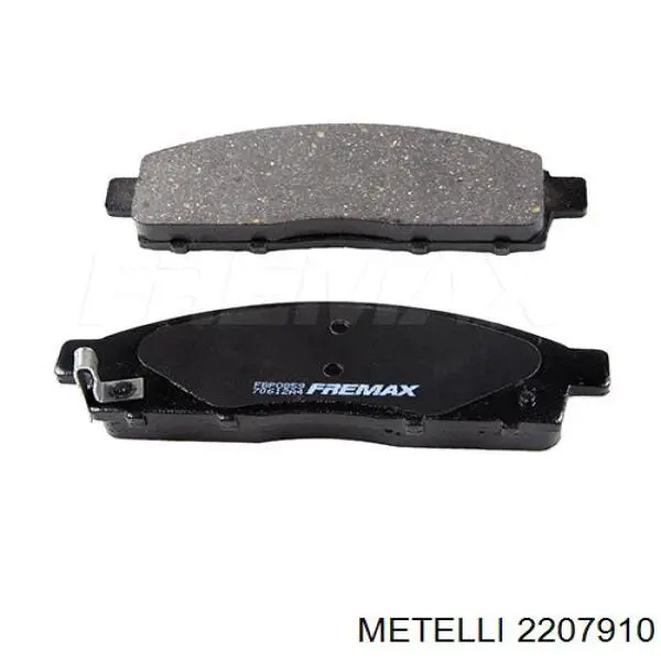 Передні тормозні колодки 2207910 Metelli
