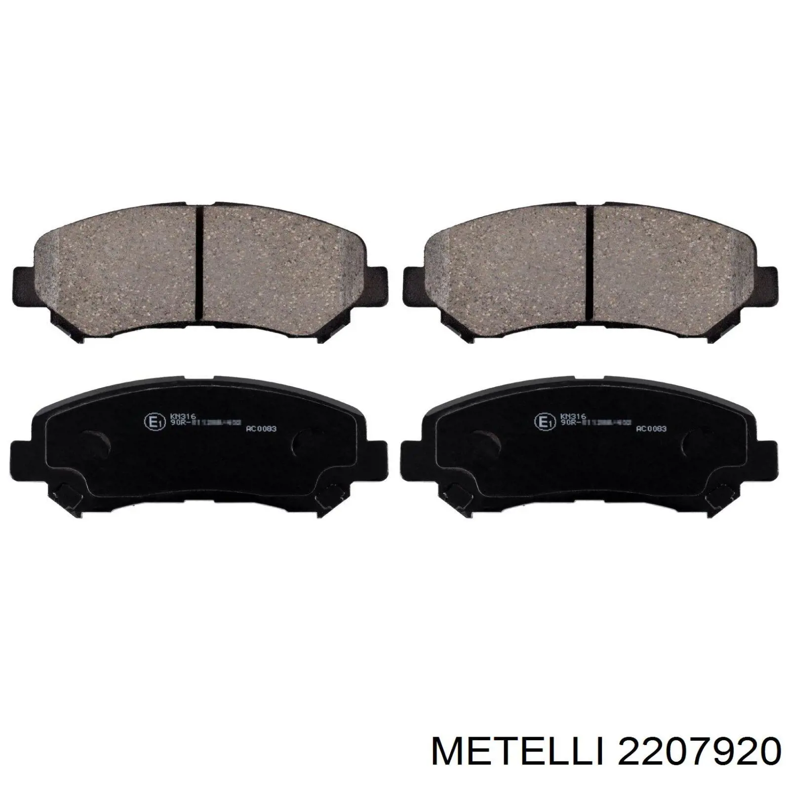 Тормозні колодки Metelli 2207920