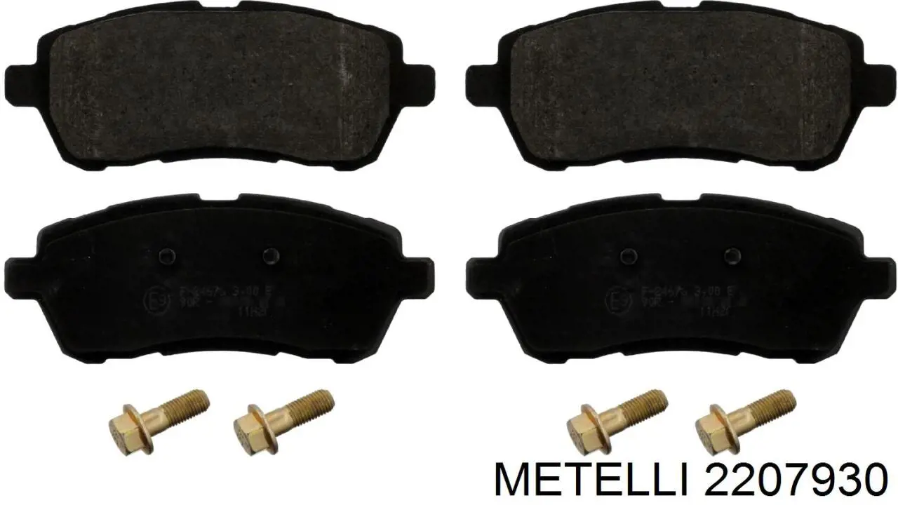 Гальмівні колодки Metelli 2207930 ціна, від 17.64 USD