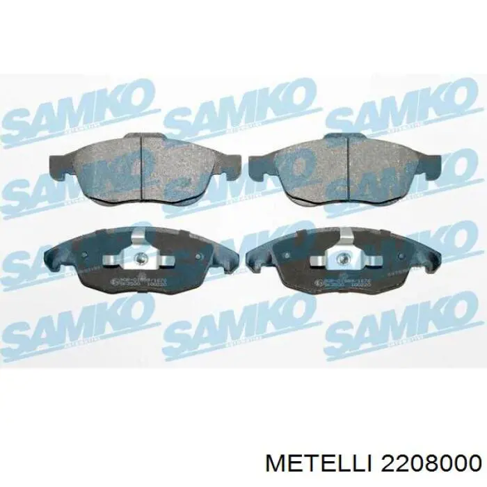 Гальмівні колодки Metelli 2208000 ціна, від 28.20 USD