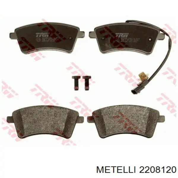 Передні тормозні колодки 2208120 Metelli