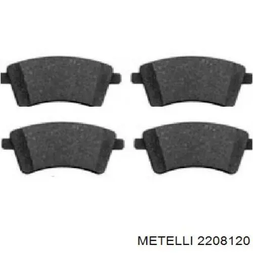 Гальмівні колодки Metelli 2208120 ціна, від 24.41 USD