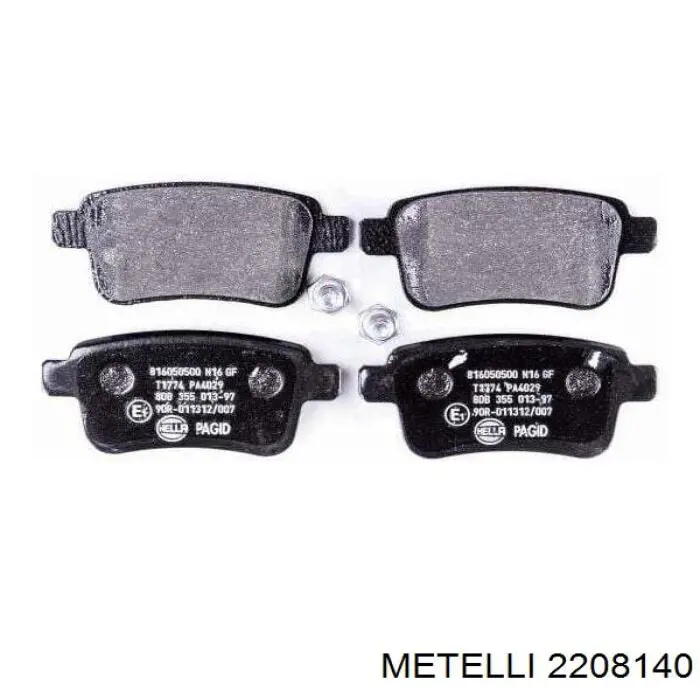 Задні гальмівні колодки Metelli 2208140 ціна, від 17.98 USD