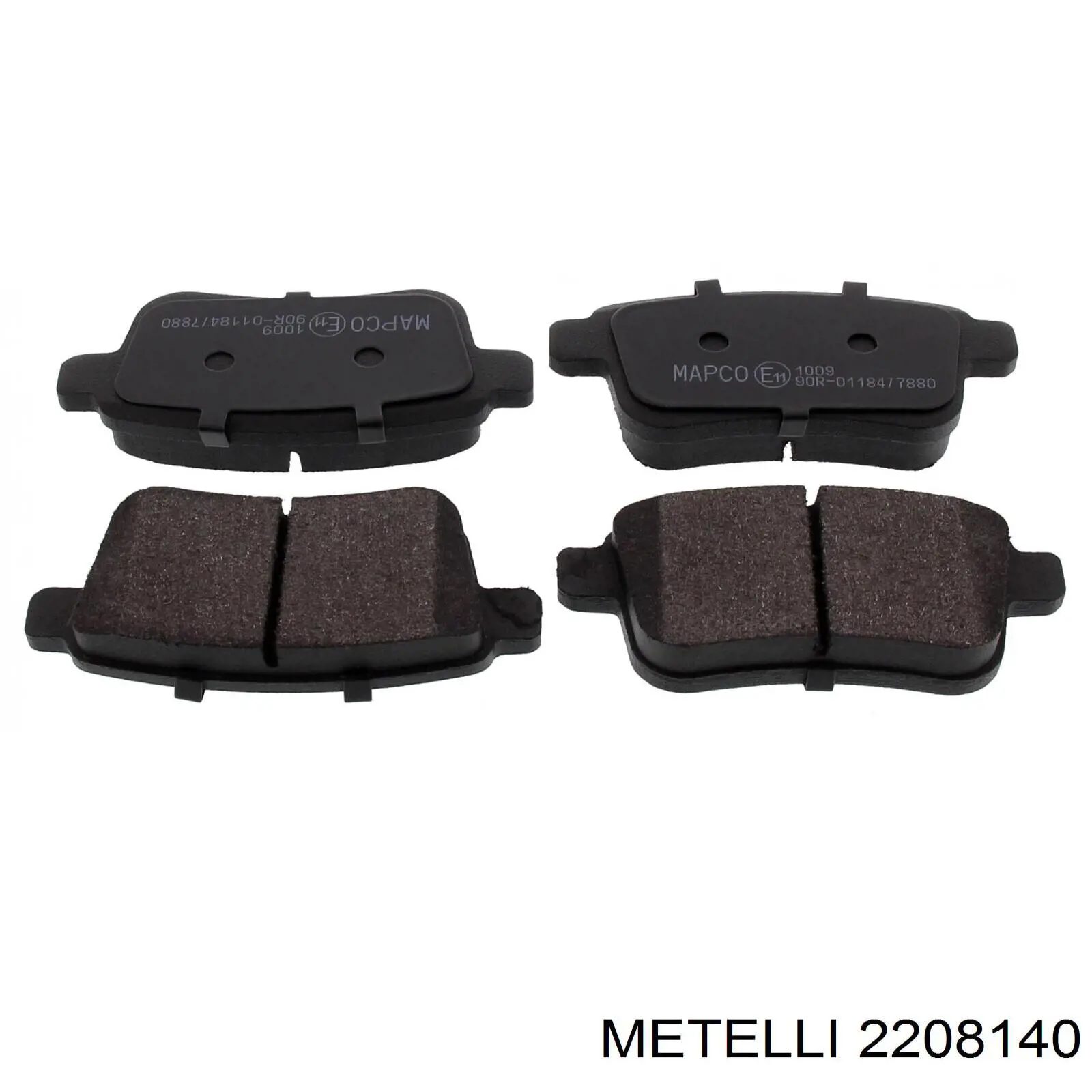 Купити 2208140 Metelli Задні колодки