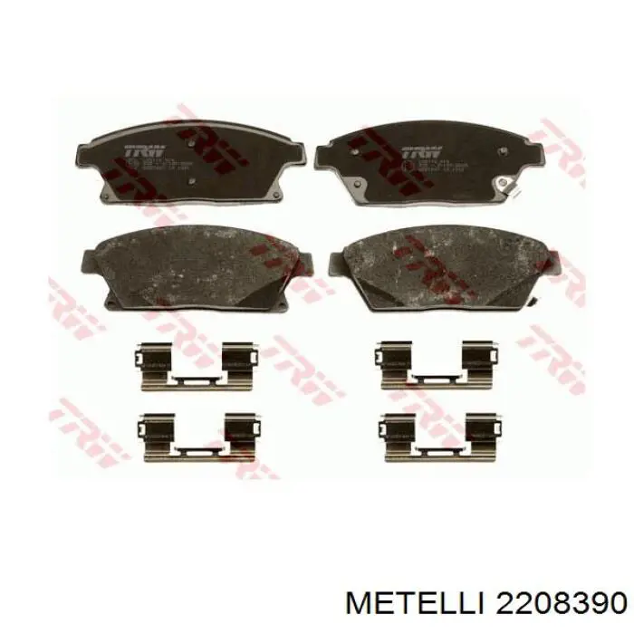 Гальмівні колодки Metelli 2208390 ціна, від 26.69 USD
